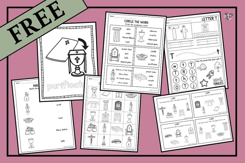 quiet catholic mass activities for kids free download