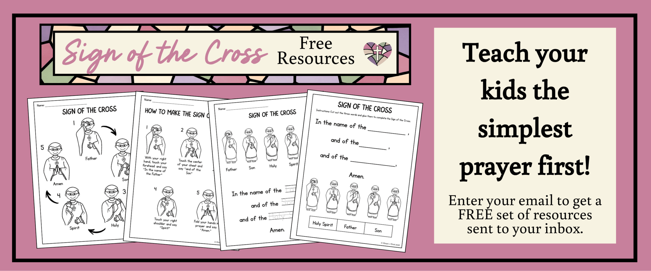 making the sign of the cross free resource